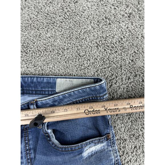 Diesel Thommer Jeans Mens 31 Blue Slim Skinny Distressed Denim Ripped Holes - Picture 10 of 15